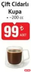 ÇİFT CİDARLI KUPA 200 CC